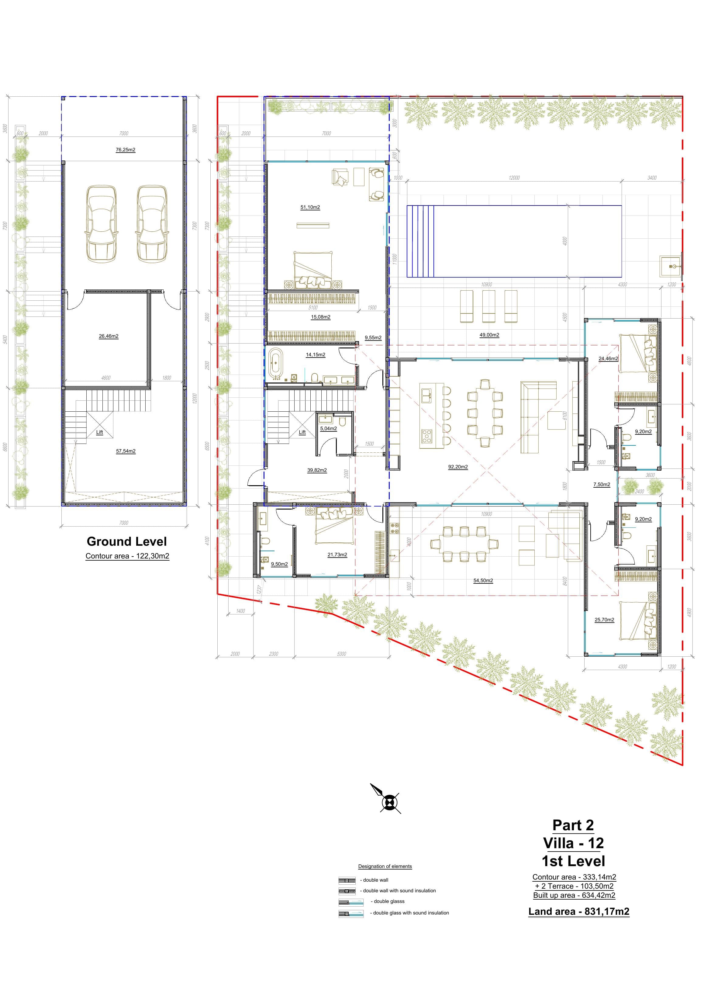 4-Bedroom Villa layout